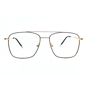 Jubleelens Metal Square5838 Square Black Golden - Golden Black Eyeglasses Your New Favorite Frame