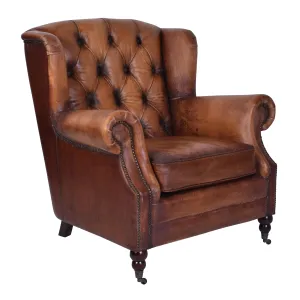 Judges Vintage Leather Armchair