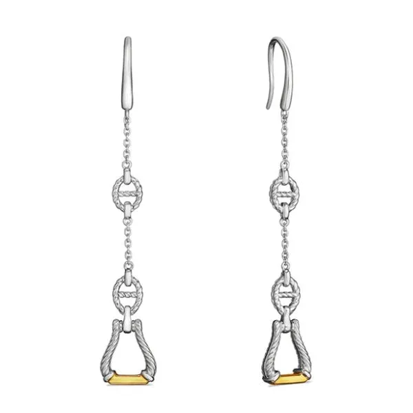 Judith Ripka Vienna Linear Stirrup Drop Earrings