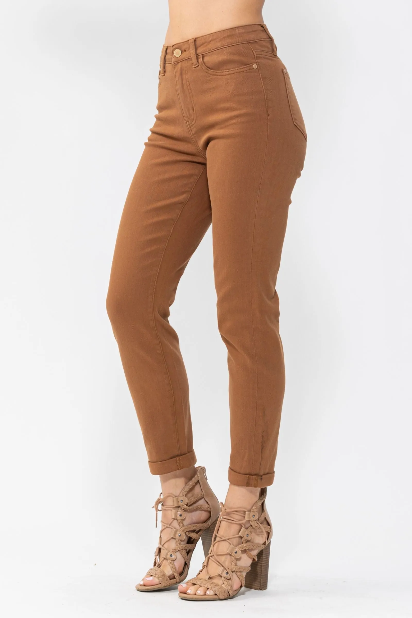 Judy Blue High Waist Brown Slim Denim 88105