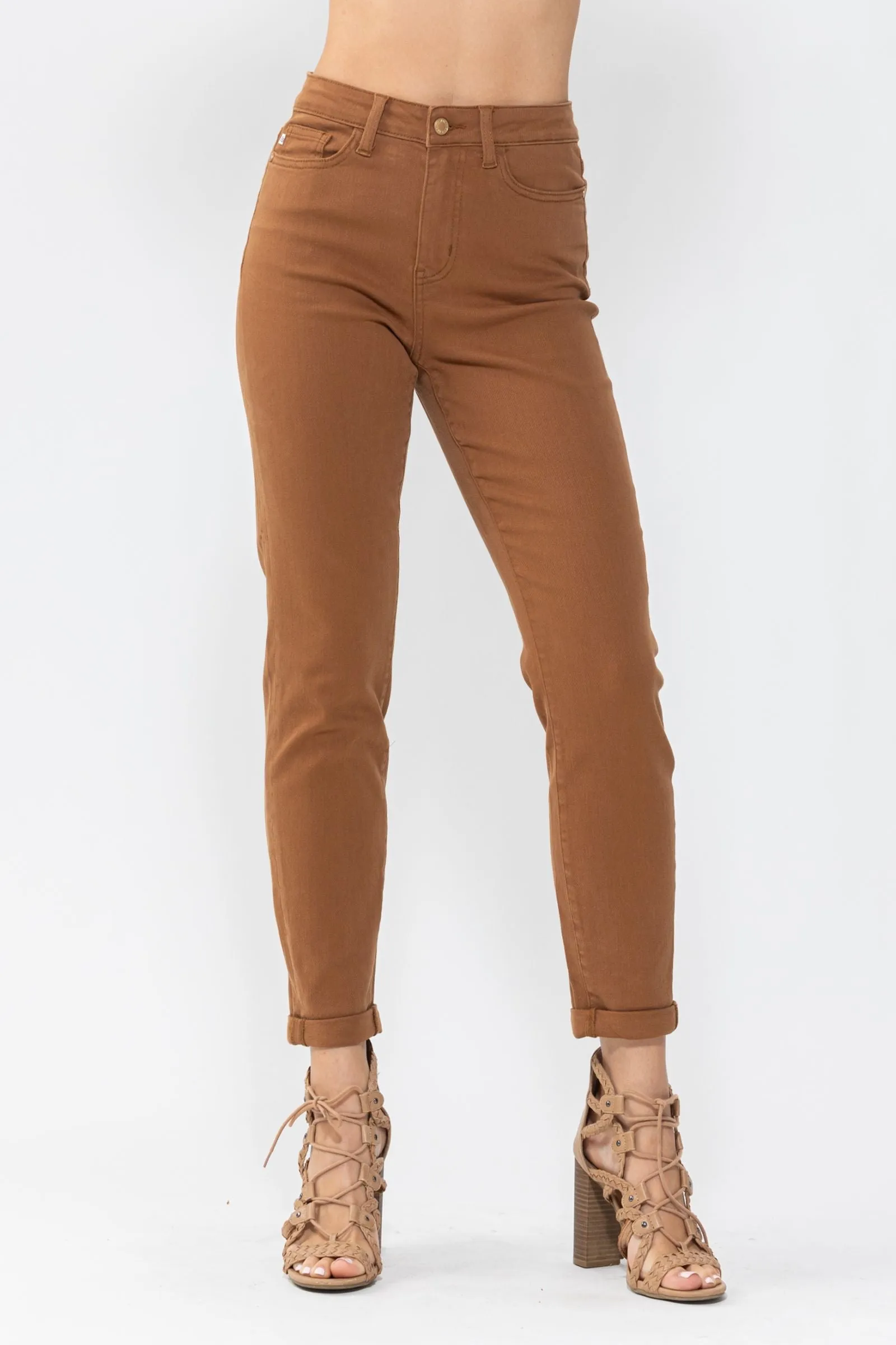 Judy Blue High Waist Brown Slim Denim 88105