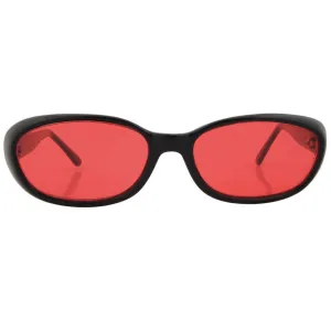 JUJUBE Black/Red Square 90s Sunglasses