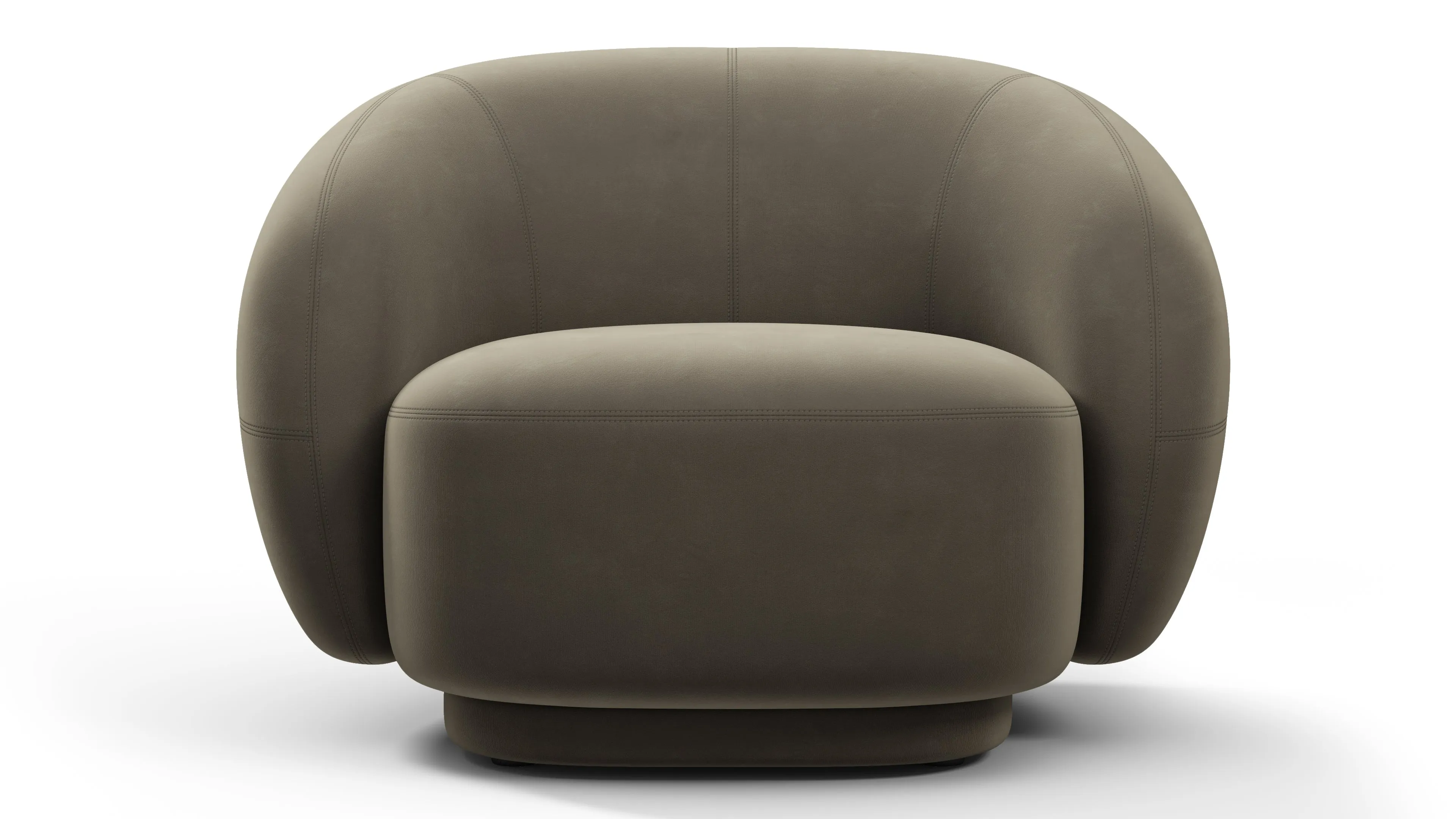 Julep - Julep Lounge Chair, Ash Brown Velvet