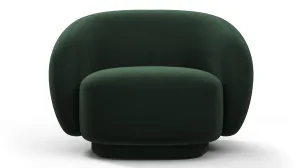 Julep - Julep Lounge Chair, Empress Green Velvet