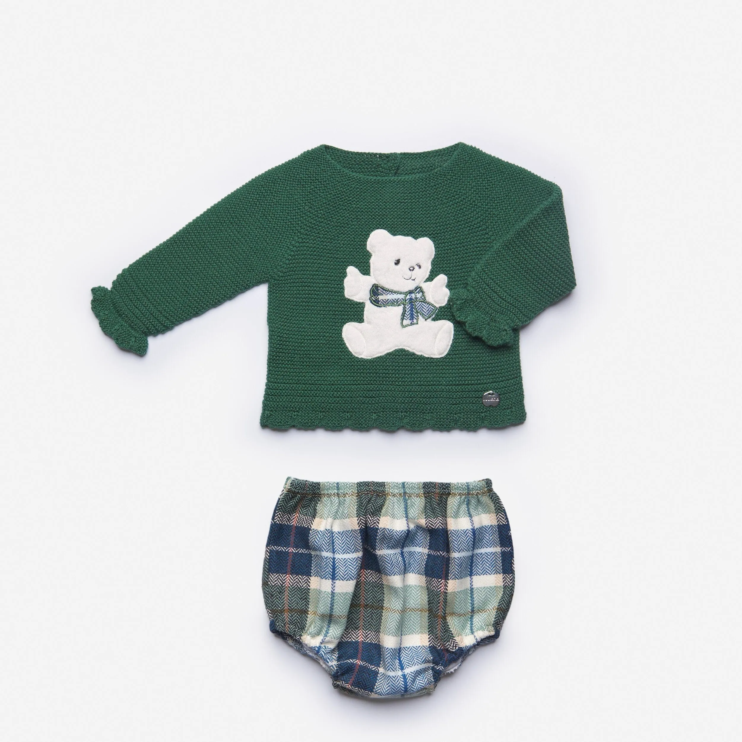 Juliana - Two Piece Teddy Set - Green