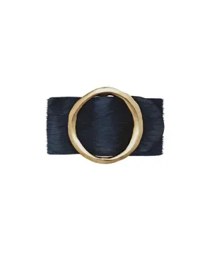 Julie Cohn Eclipse Buckle on Sapphire Hair On Hide