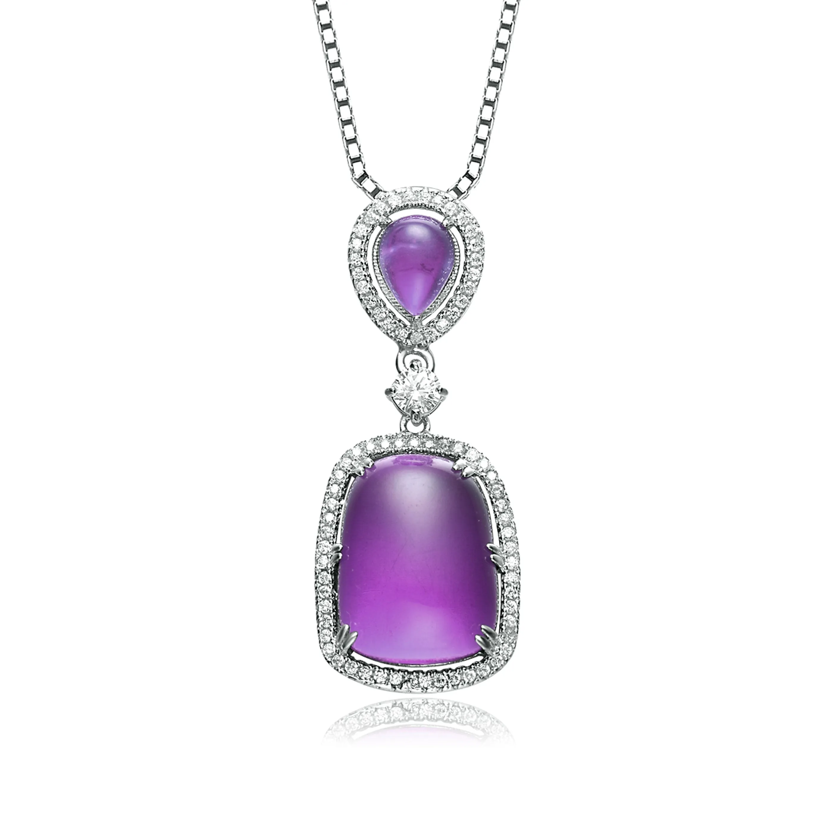 Juliette Purple Pendant Necklace