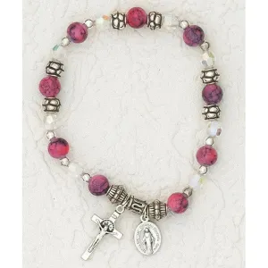 July - Italian Faux Birthstone Stretch Bracelet