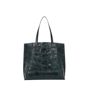 JUMBO SHOPPER VINTAGE FOREST EMBOSSED JUMBO GATOR