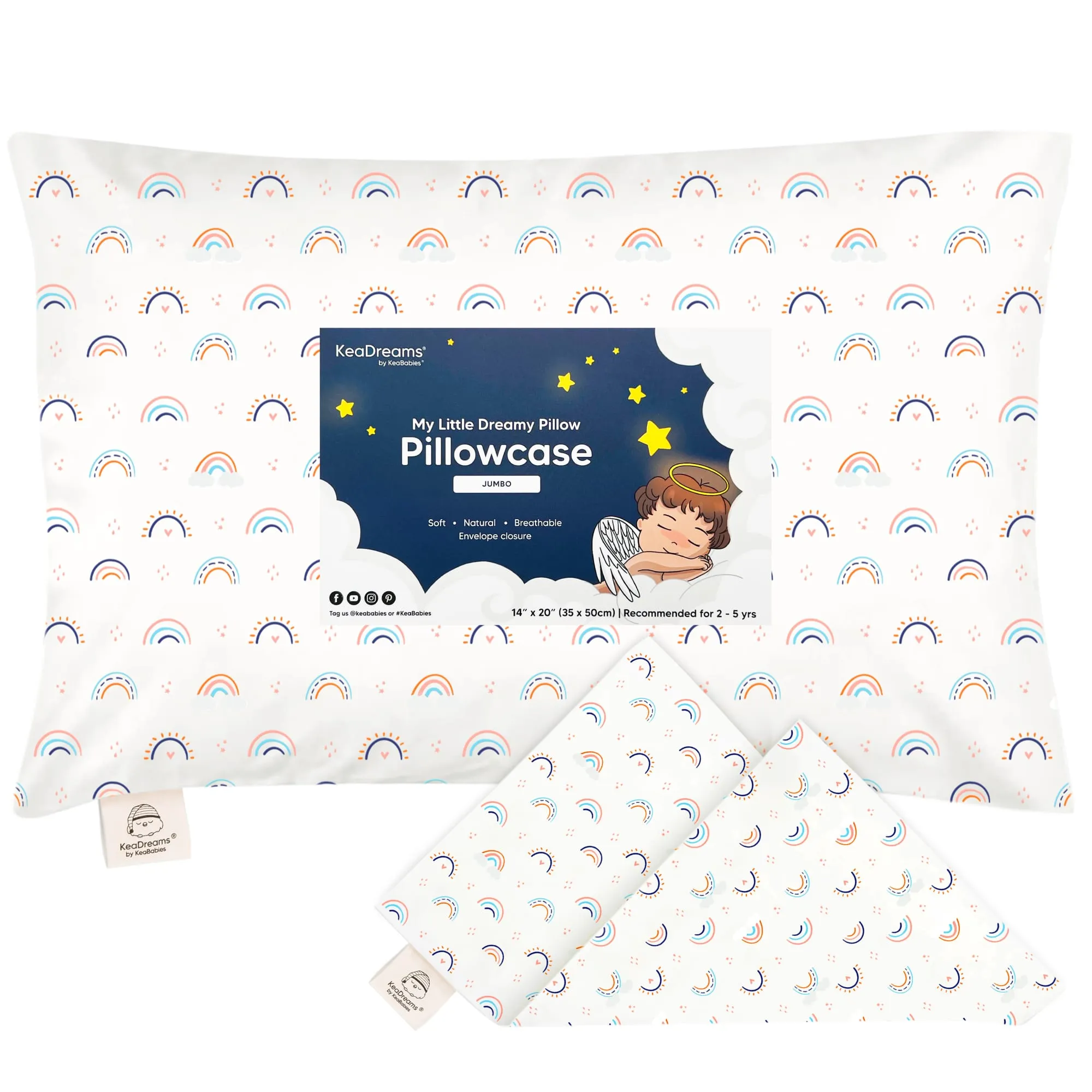 Jumbo Toddler Pillowcase 14X20"