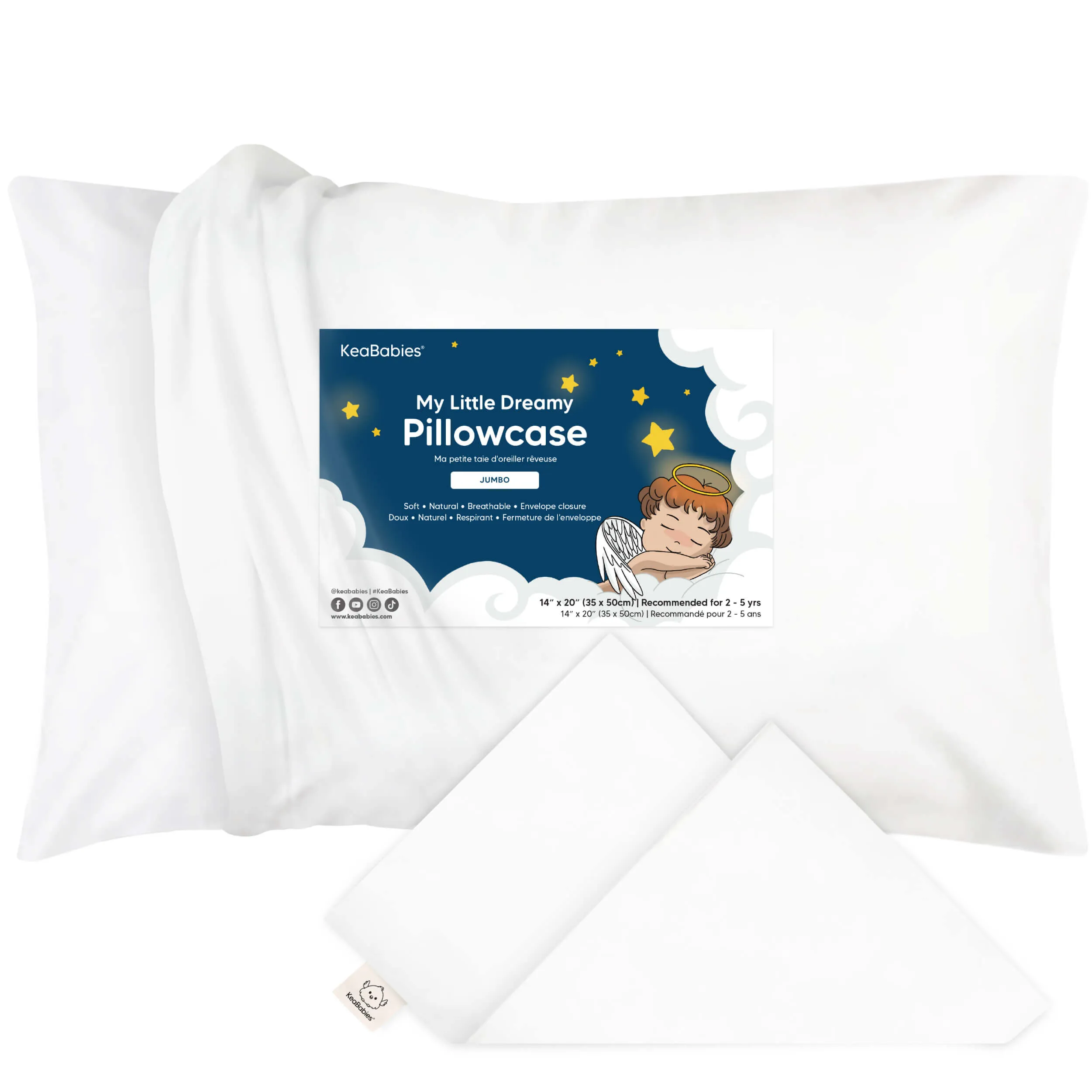 Jumbo Toddler Pillowcase 14X20"