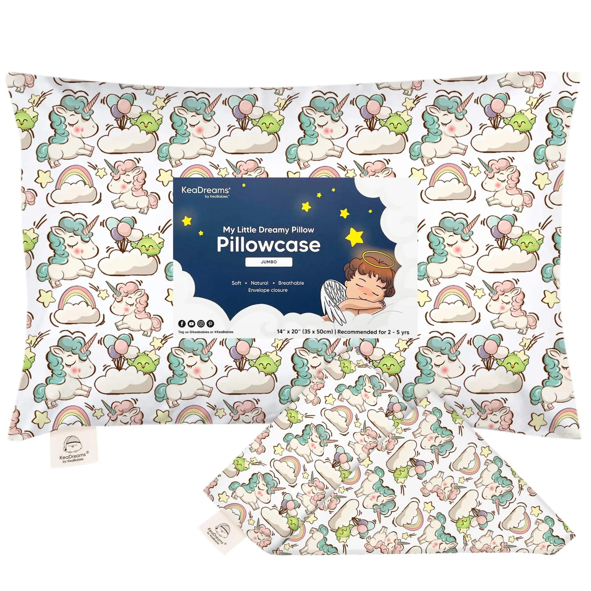 Jumbo Toddler Pillowcase 14X20"