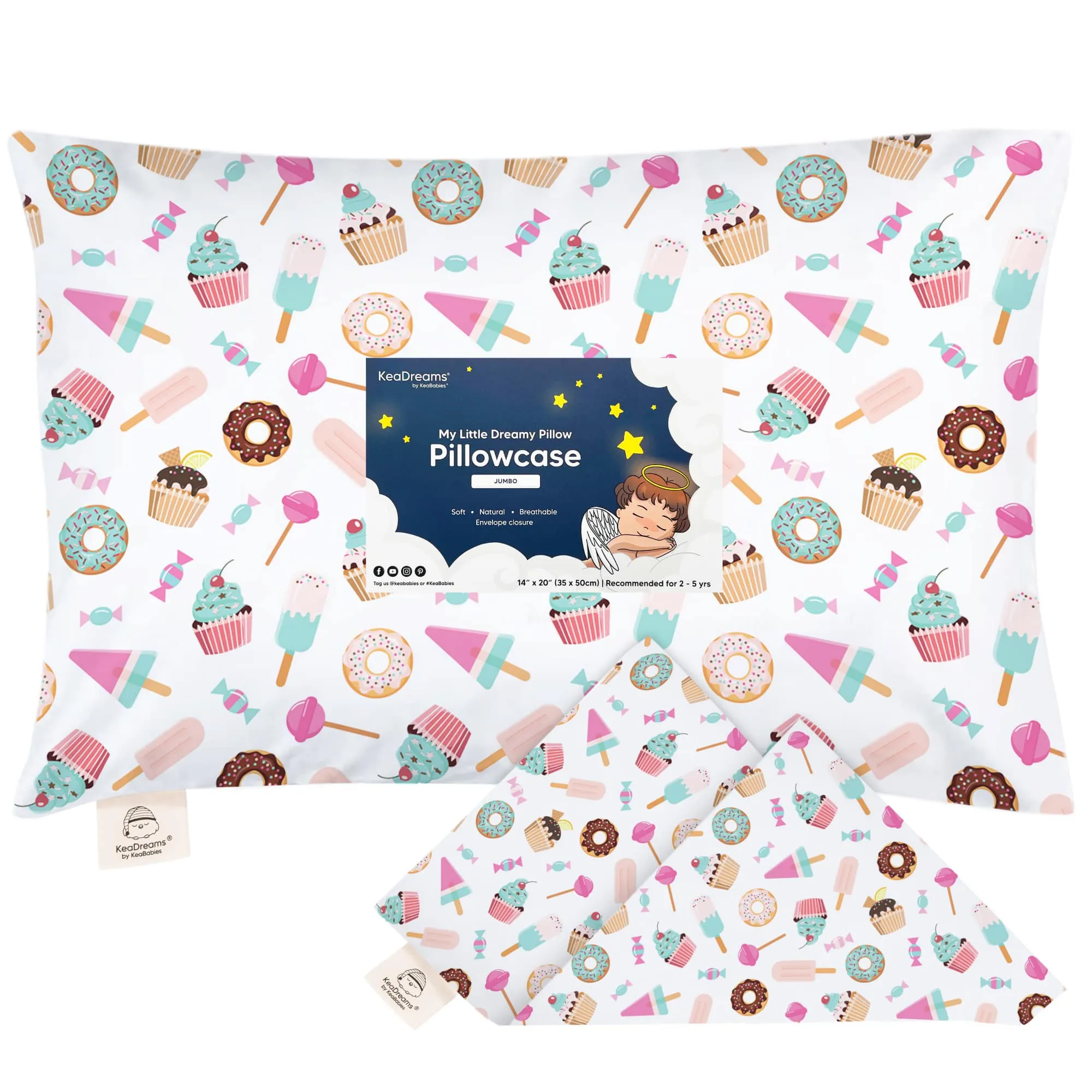 Jumbo Toddler Pillowcase 14X20"