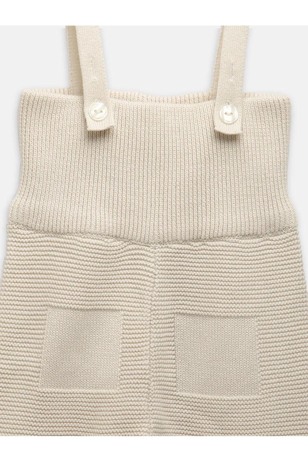 Jump & Play Knit Romper - ivory