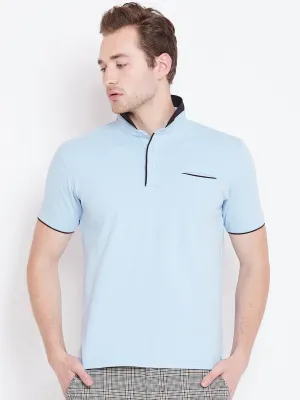 JUMP USA Men Blue Polo T-Shirt