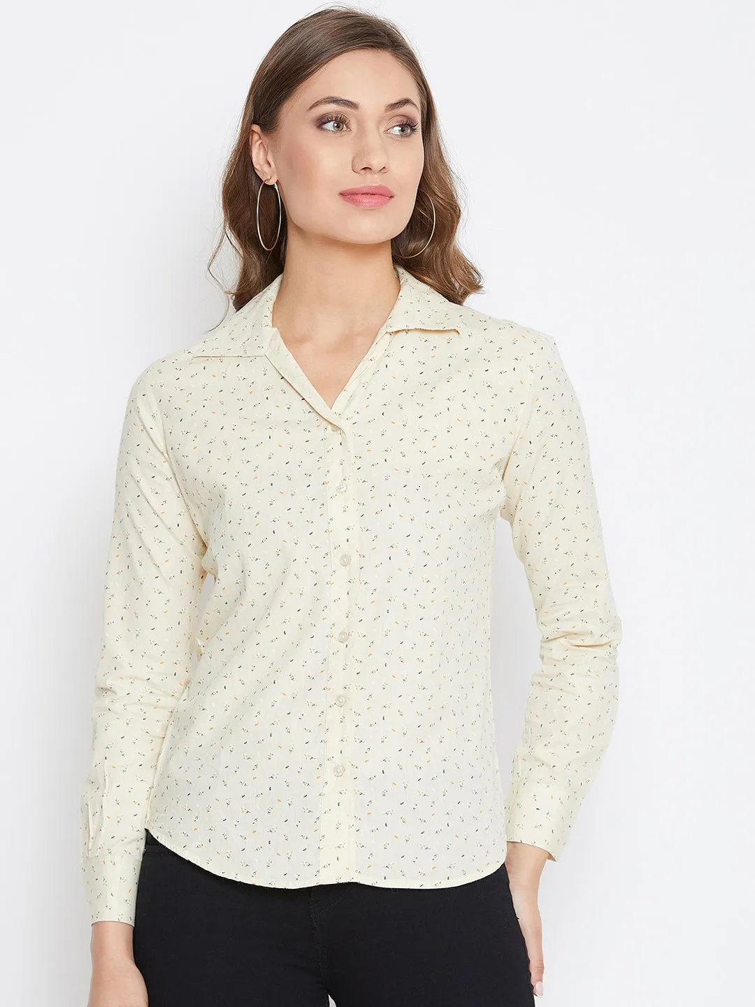 JUMP USA Women Regular Fit Butter Casual Shirt