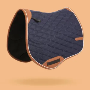 Jumping saddle pad Fouganza 900, blue-brown