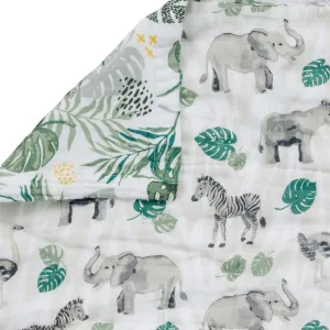 Jungle   Rainforest Classic Muslin Super Snuggle Blanket