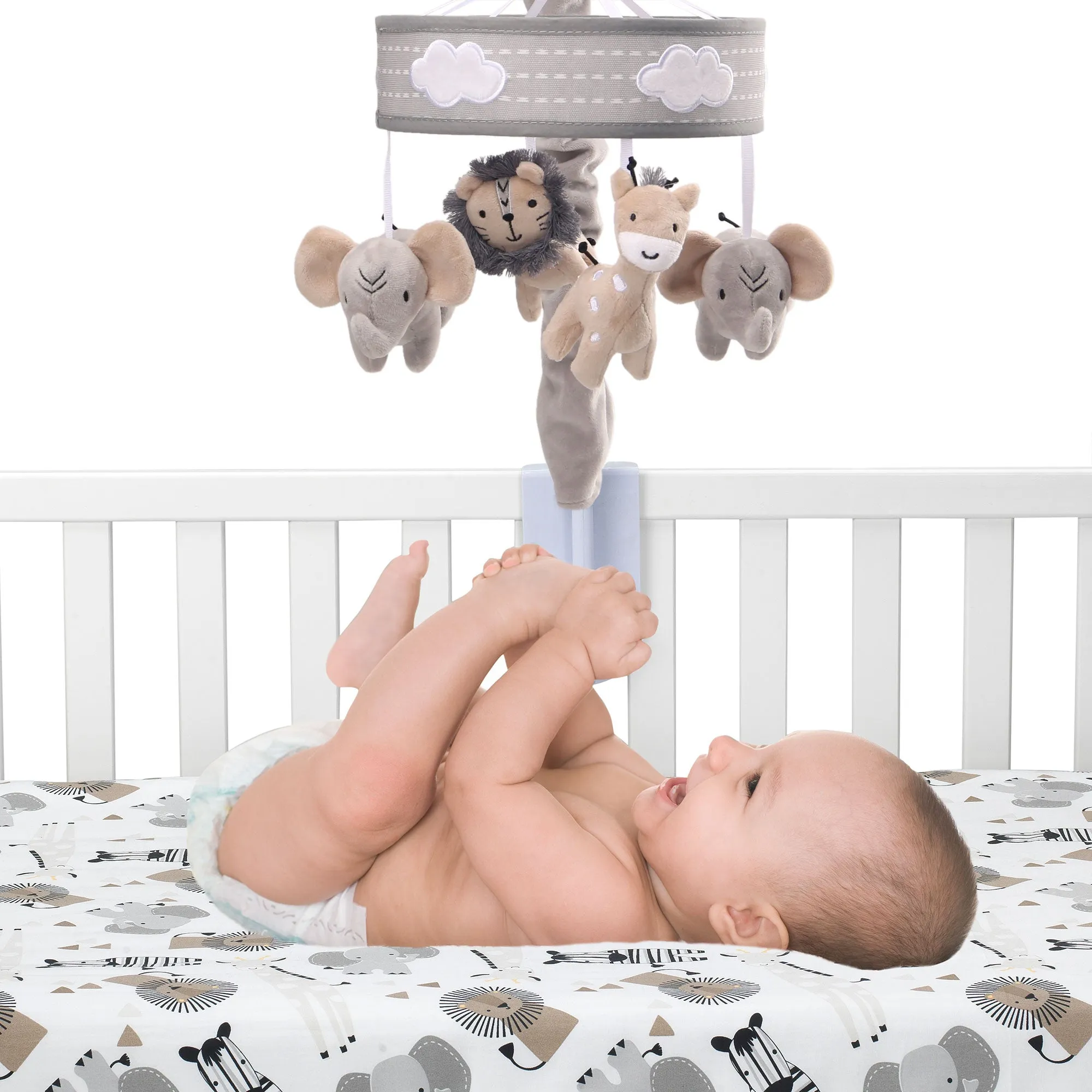 Jungle Safari Musical Baby Crib Mobile