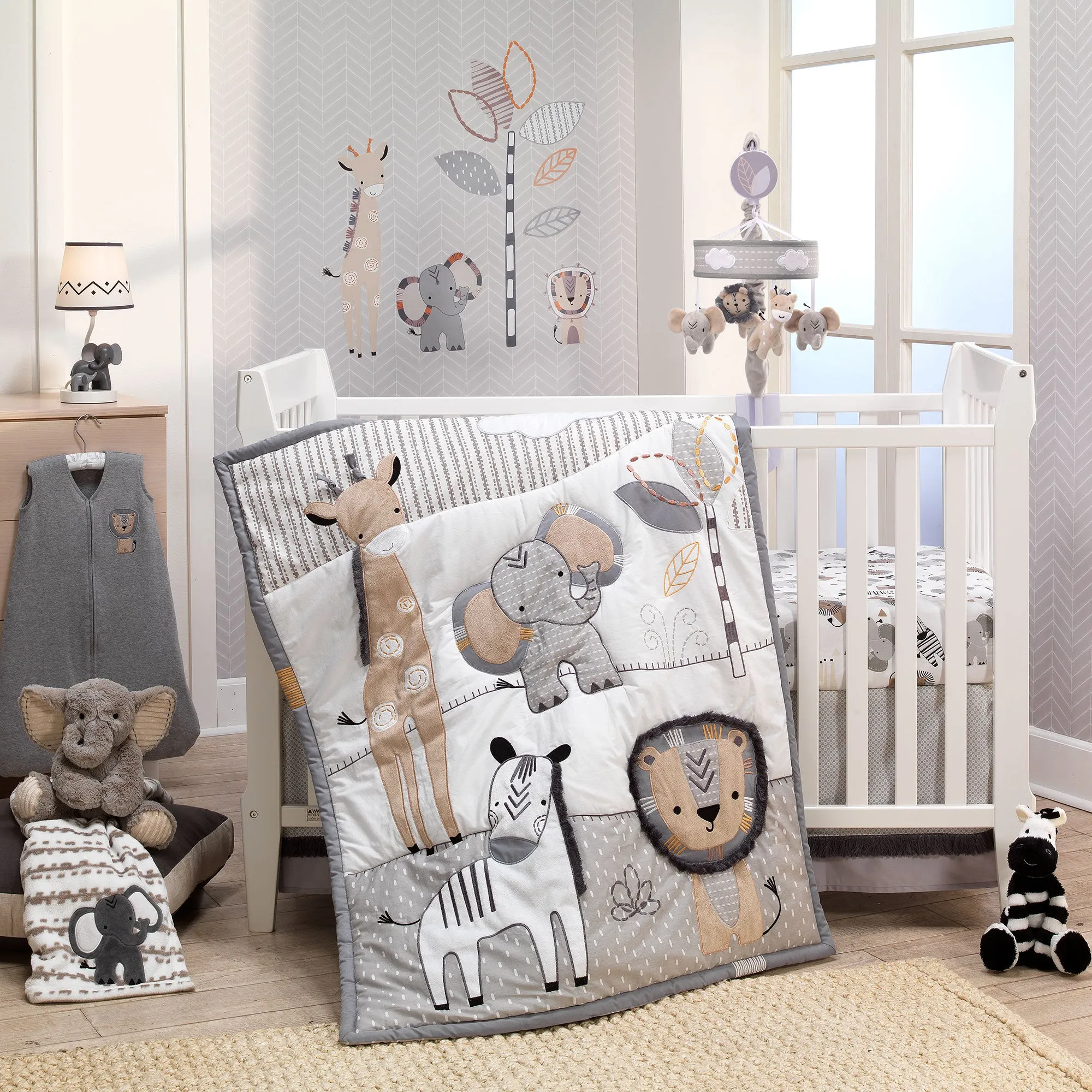 Jungle Safari Musical Baby Crib Mobile