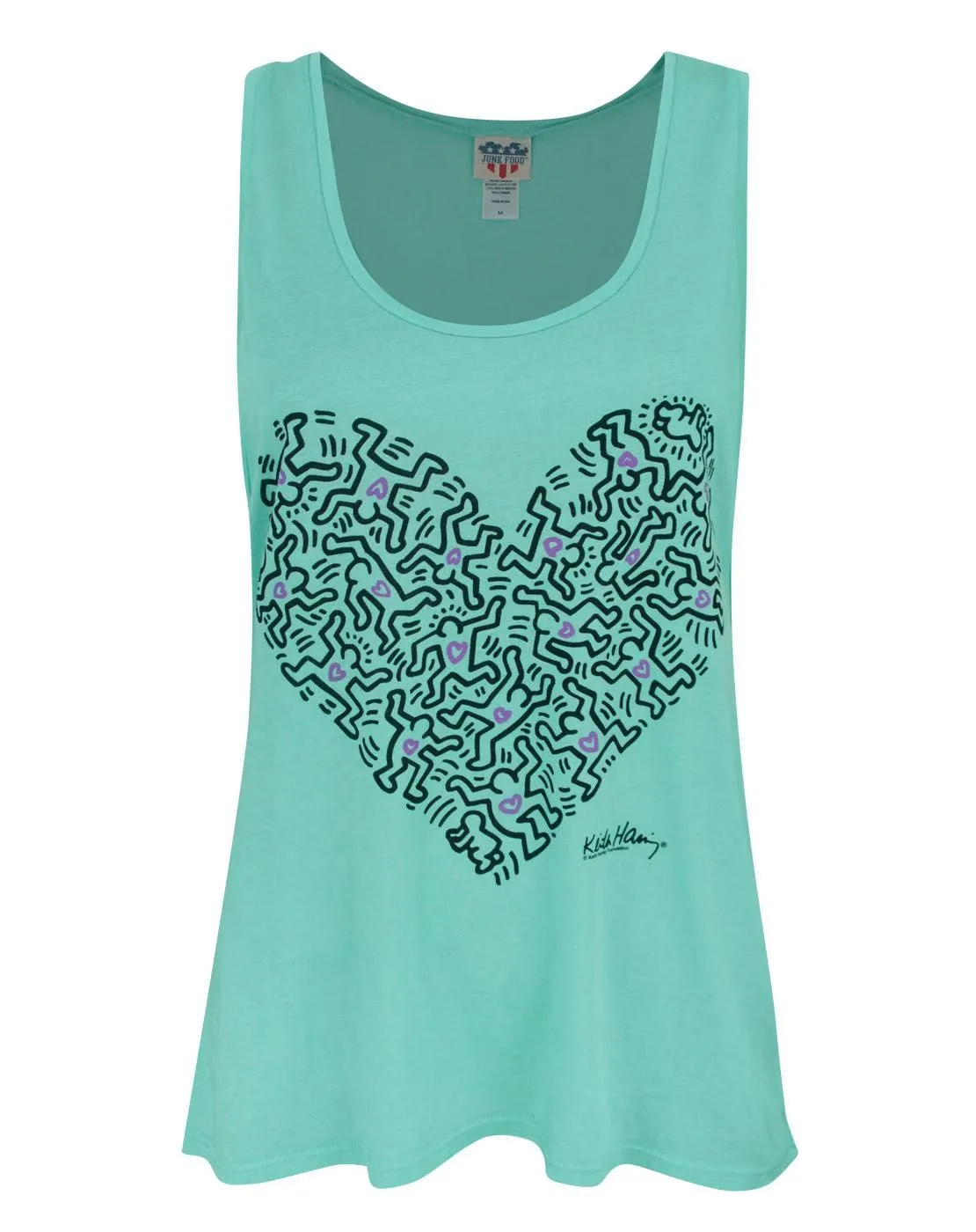 Junk Food Keith Haring People Heart Women's Vest