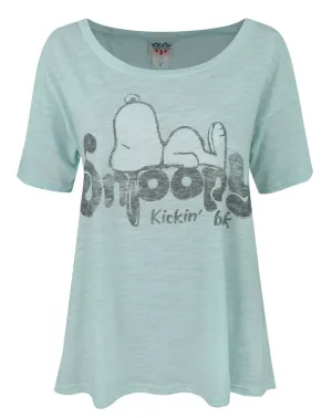 Junk Food Snoopy Kickin' Back Women's T-Shirt