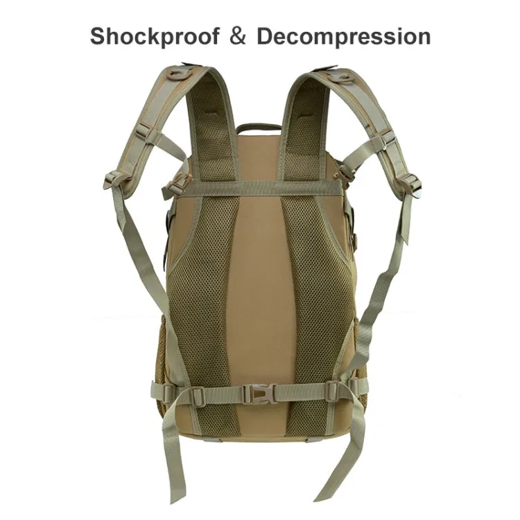 JUNSUNMAY J003 27L Waterproof Outdoor Molle Travel Rucksack Backpack Camping Hiking Bag(Army Green)