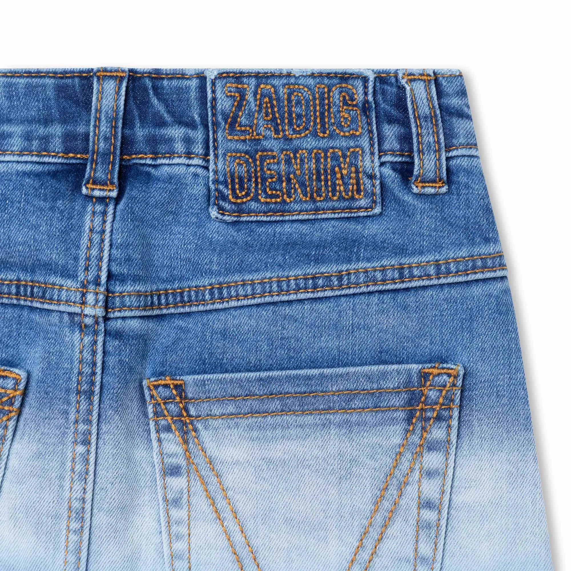 Jupe Denim - Stone Bicolo - Fille - Zadig & Voltaire Kids