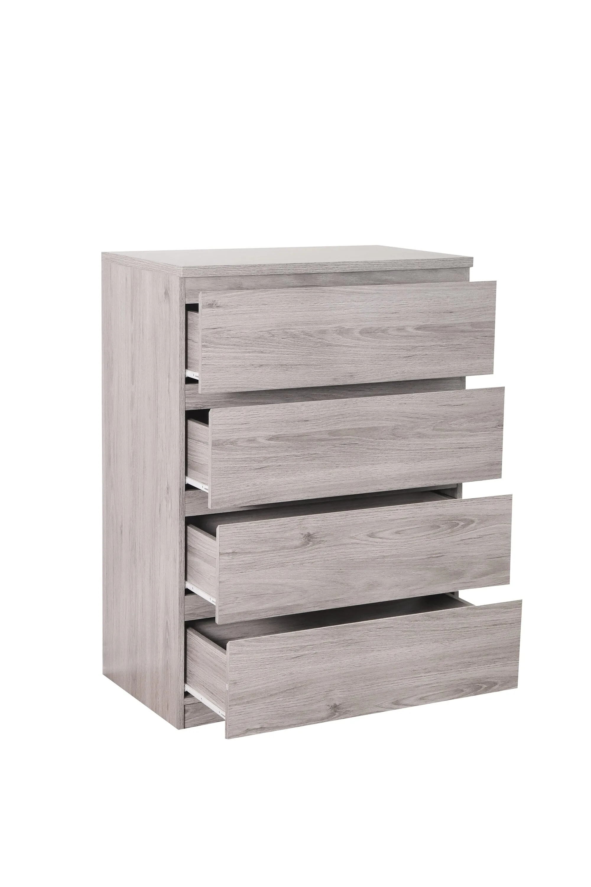 Jupiter 4 Drawer Chest - Grey Oak