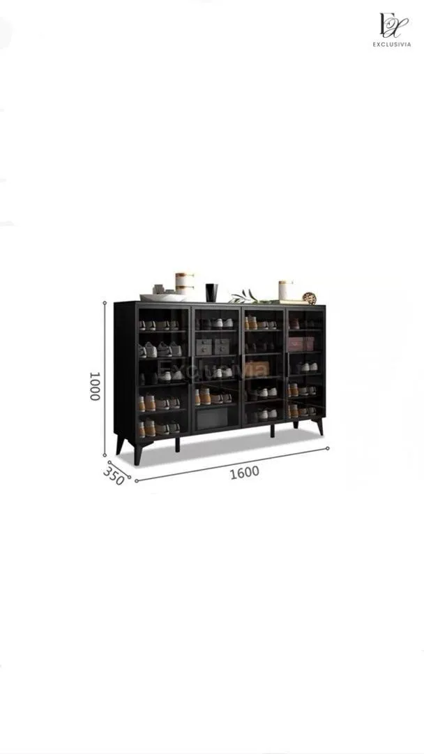 JUPITER Modern Glass Shoe Cabinet