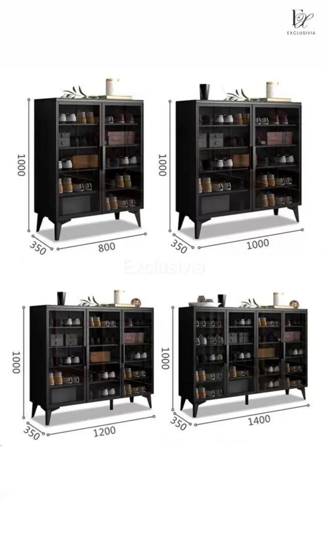 JUPITER Modern Glass Shoe Cabinet