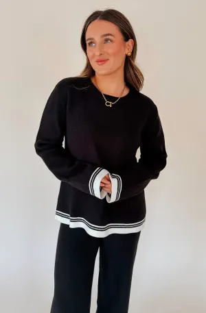 JUST A PHASE CONTRAST SWEATER