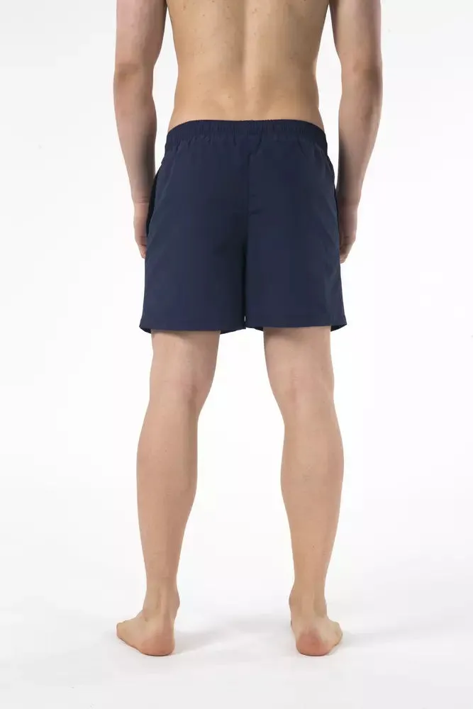 Just Cavalli Blue Nylon Men Swim Short