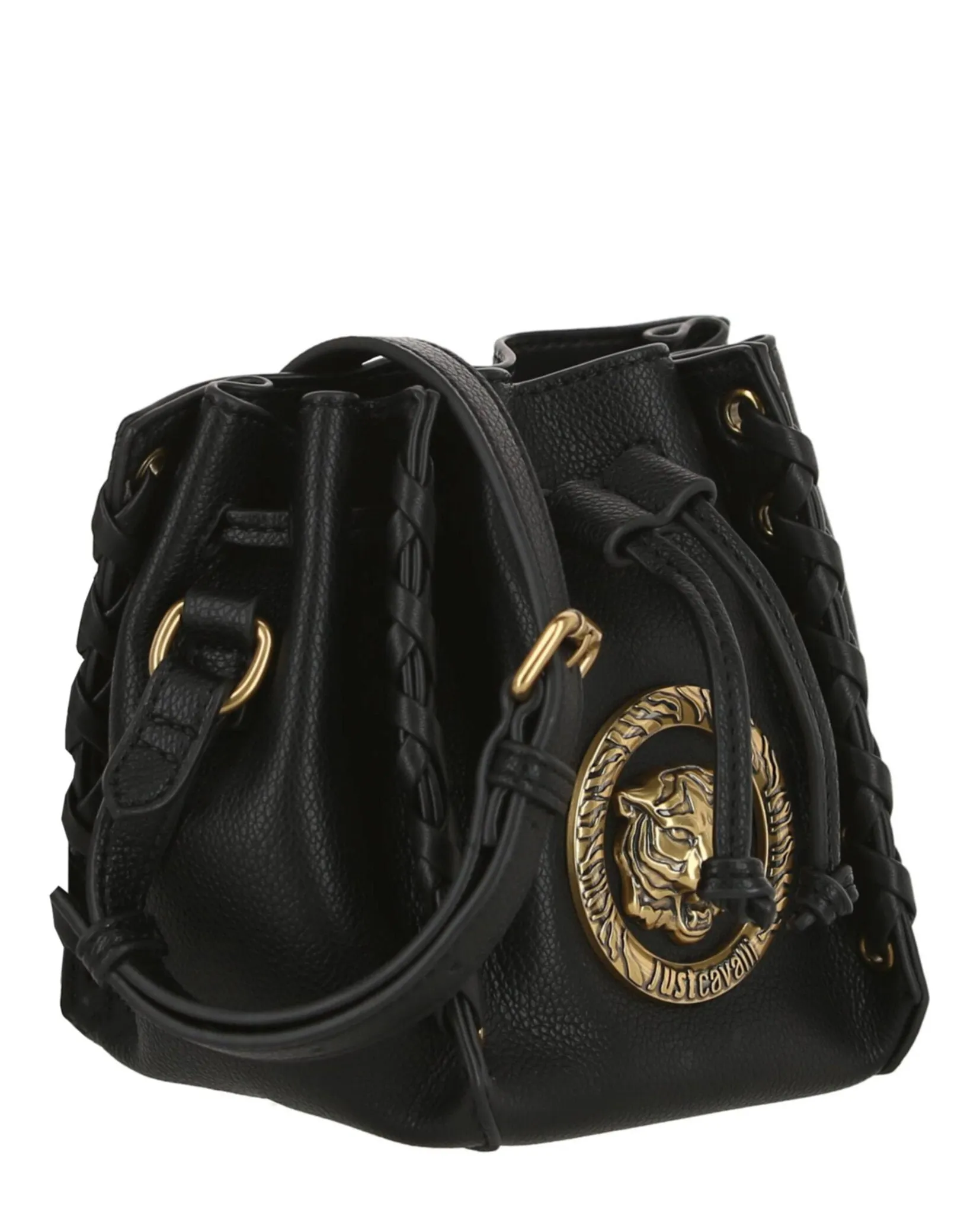 Just Cavalli Studded Bucket Crossbody Bag