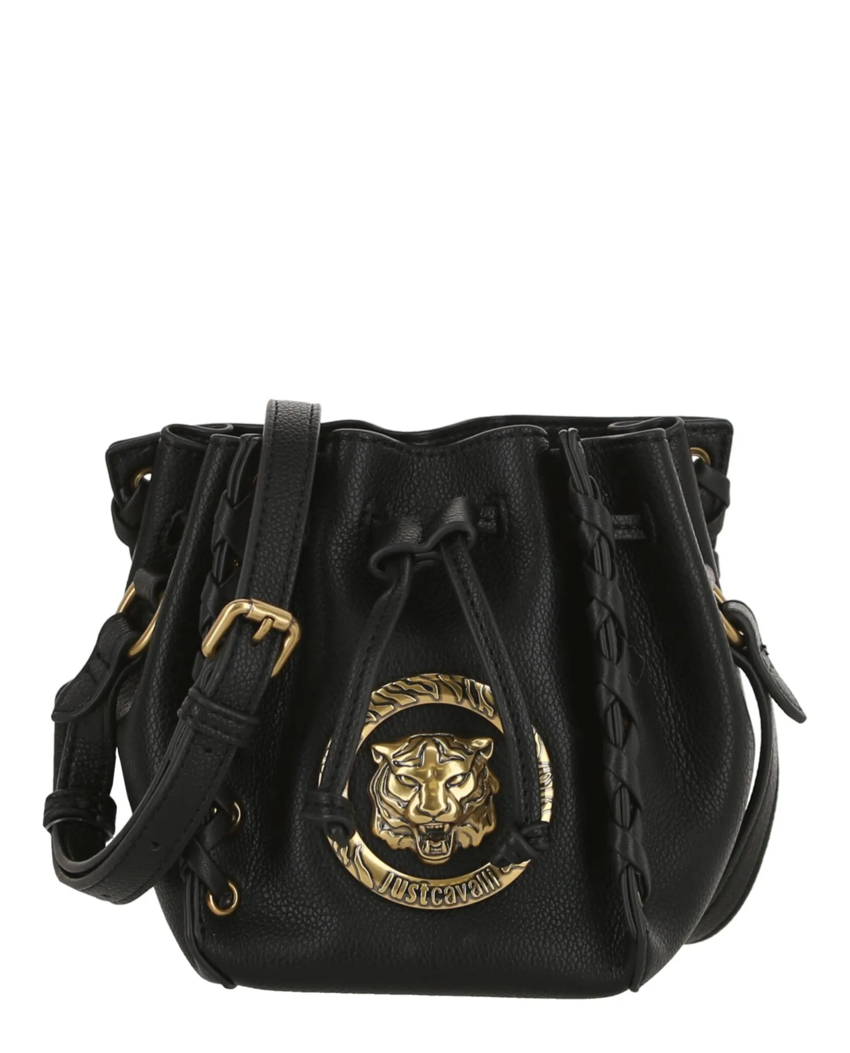 Just Cavalli Studded Bucket Crossbody Bag