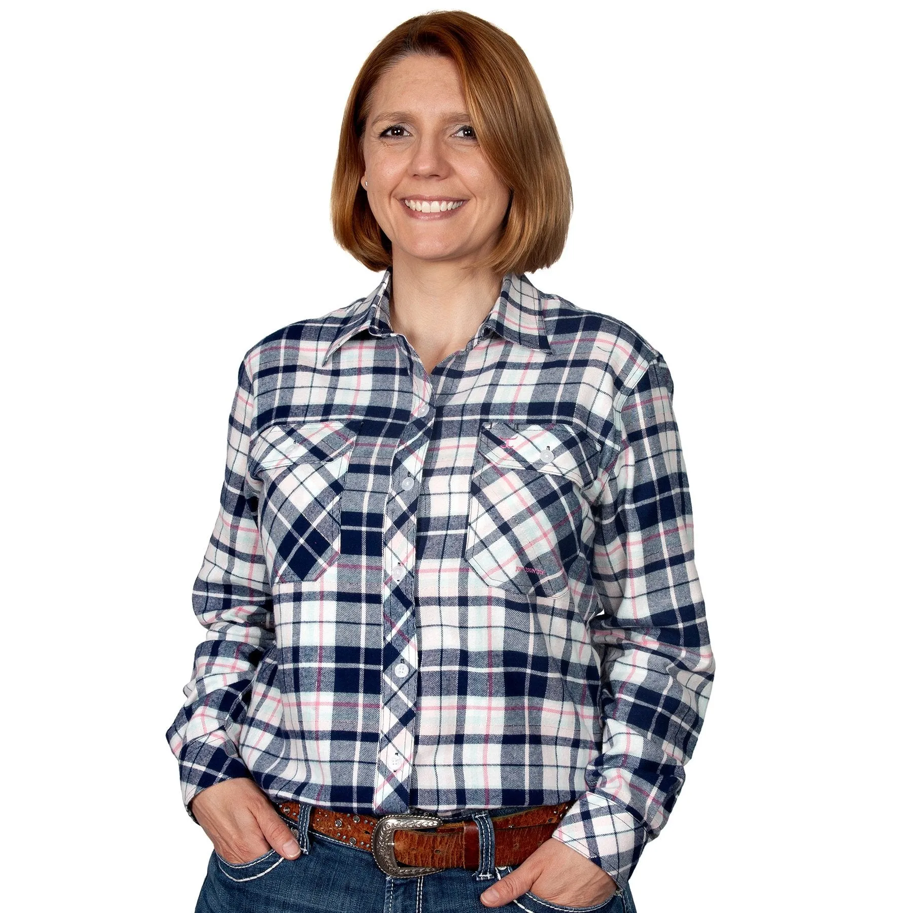 Just Country Ladies Brooke Flannel Workshirt