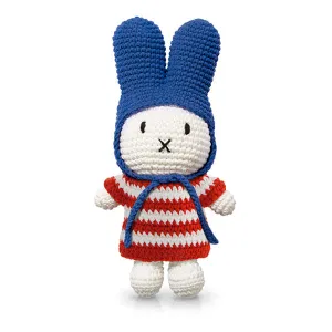 Just Dutch Miffy – Red Striped Dress and Blue Hat