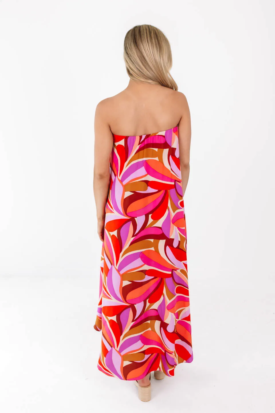 Just Groovy Midi Dress - Pink