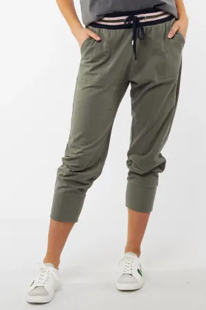 Just Peachy Lounge Pant in Khaki