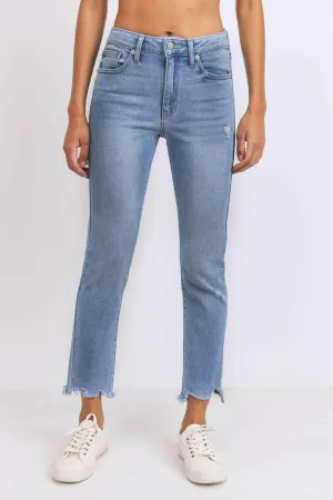 JUST USA MID-RISE STRAIGHT LEG JEAN