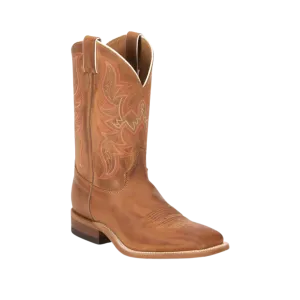 Justin Men's Bent Rail Austin Distressed Cognac Cowboy Boots