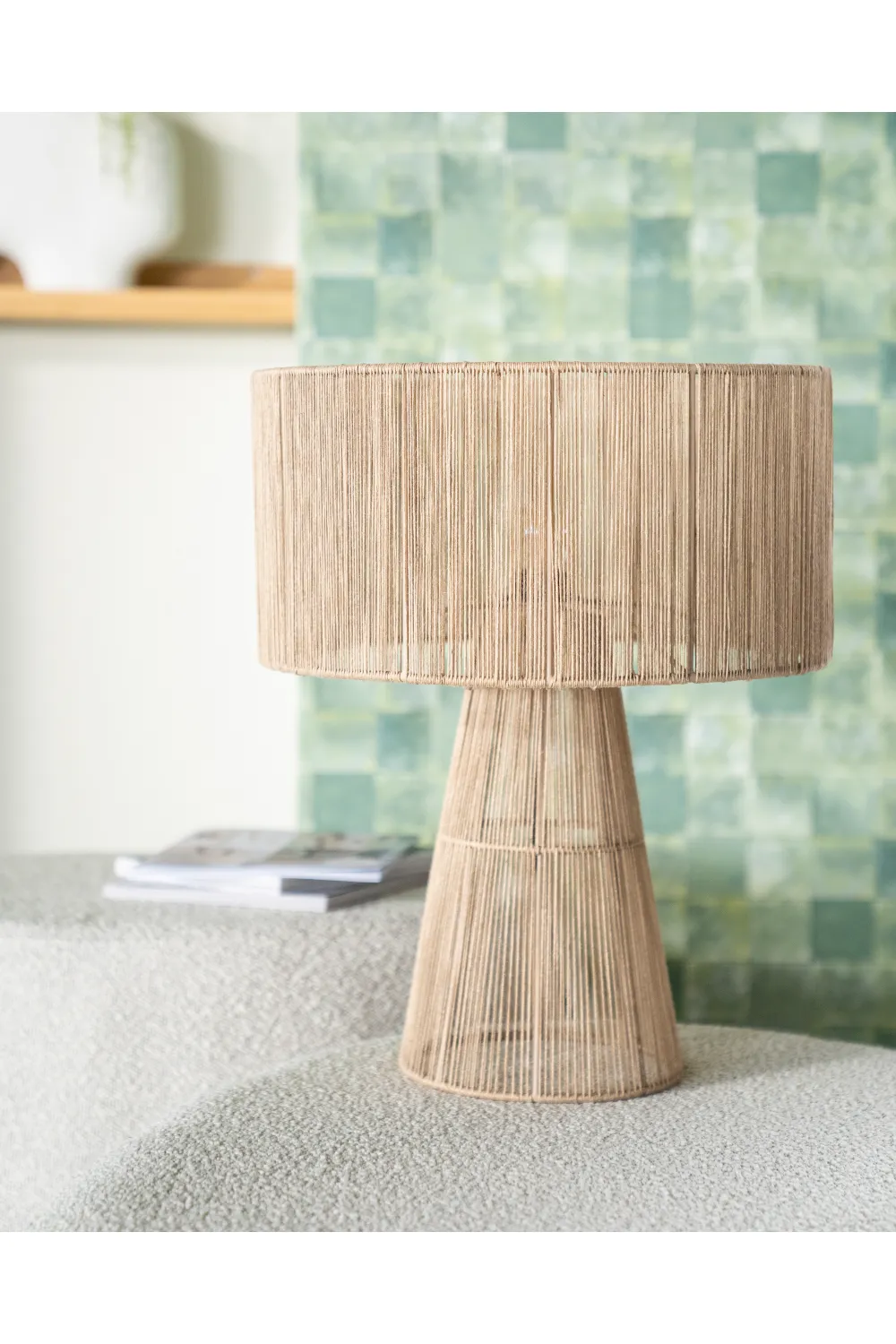 Jute Modern Table Lamp | By-Boo Oshu