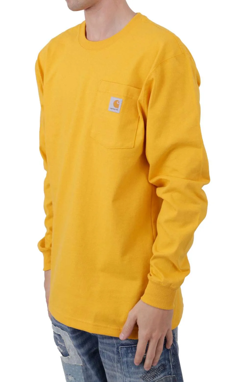 (K126) Long Sleeve Workwear Pocket Shirt - Solar Yellow