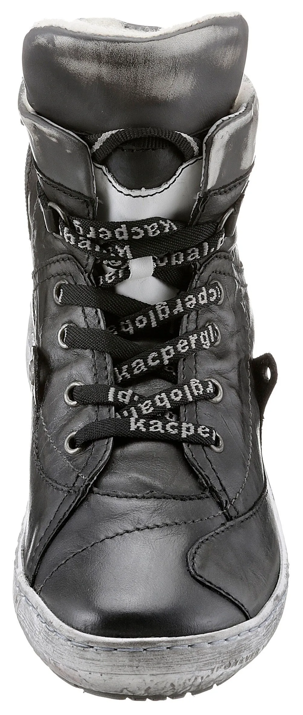 KACPER lace-up ankle boots, dark gray