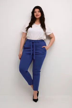 Kaffe Curve Jenna Trousers in Blue