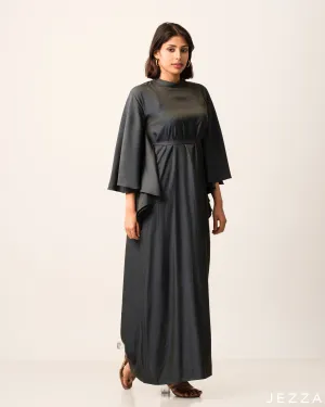 Kaftan Type Ankle Length Long Sleeve Polyester Dress 58001