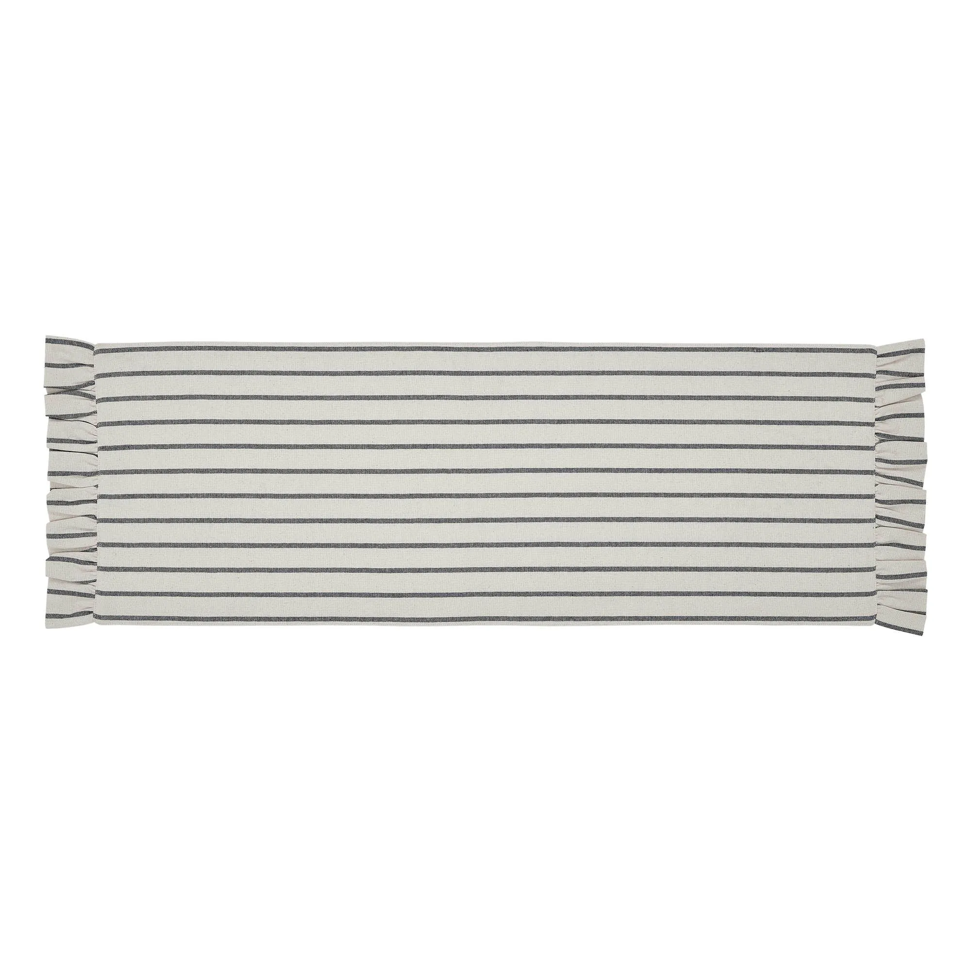 Kaila Ticking Stripe Ruffled Runner 12x36