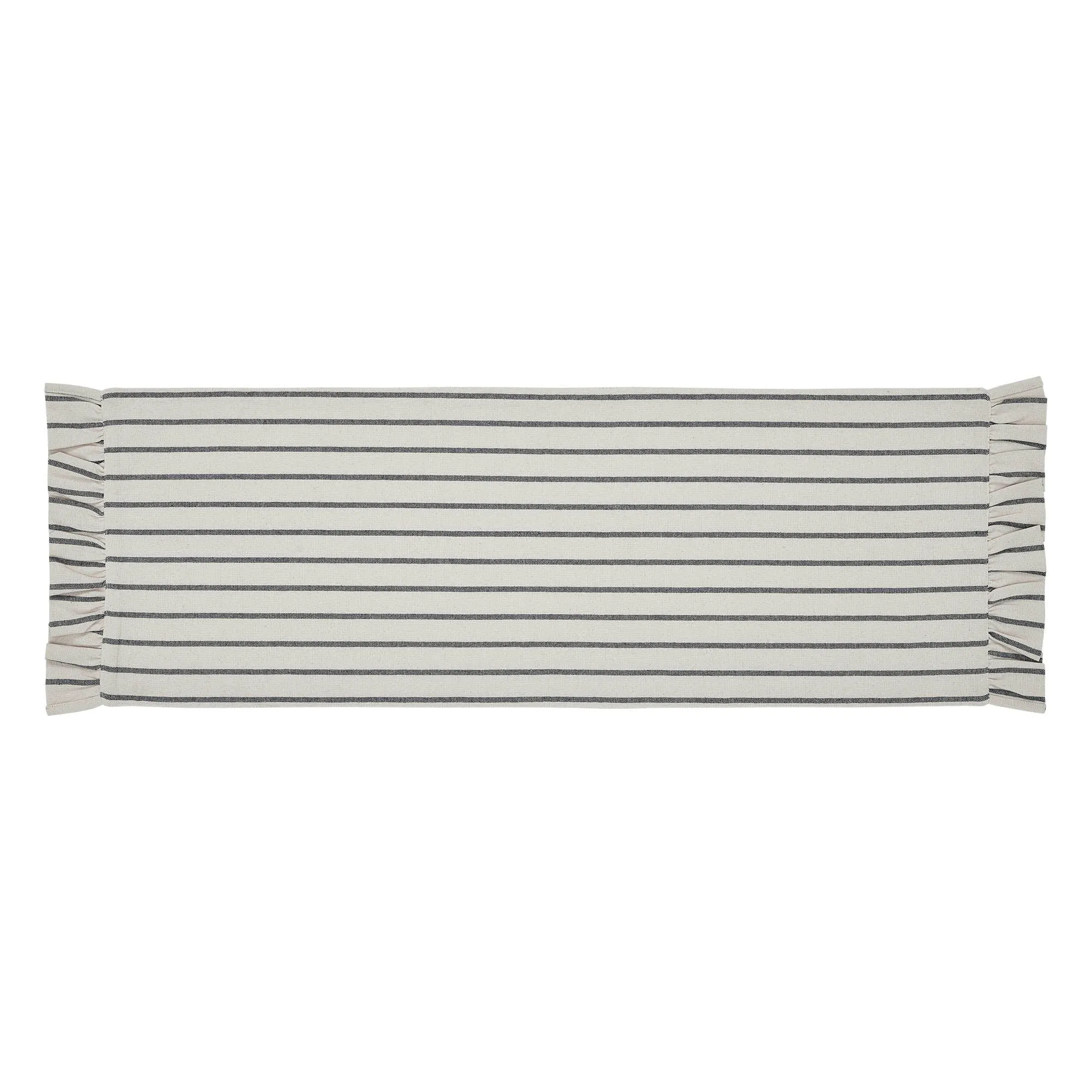 Kaila Ticking Stripe Ruffled Runner 12x36