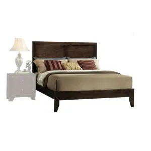 Kailey California King Bed w/Tapered Legs, Espresso