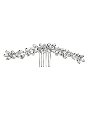 Kairangi Comb Pin for Women Hair Accessories for Women White Crystal Comb Clips for Hair for Women Hair Pin Bridal Hair Accessories for Wedding Side Pin/Comb Pin/Juda Pin Accessories for Women